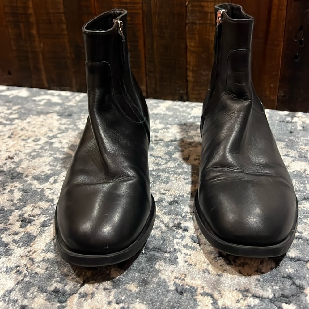 Black ankle boots